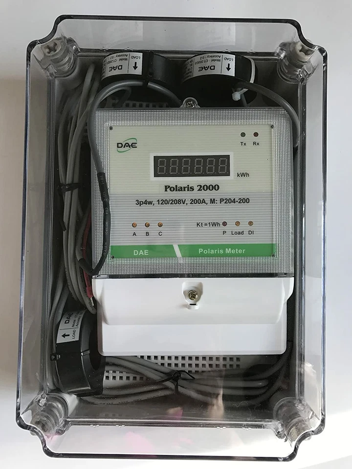 DAE P254-200-S KIT, UL kWh Smart Submeter, 3P4W, 200A, 120/208v, 3 CTs, RS485 - Image 4 of 4