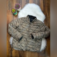 Duvetica Down Reversible Coat Snakeskin/gray Size 46 Italian Size 10