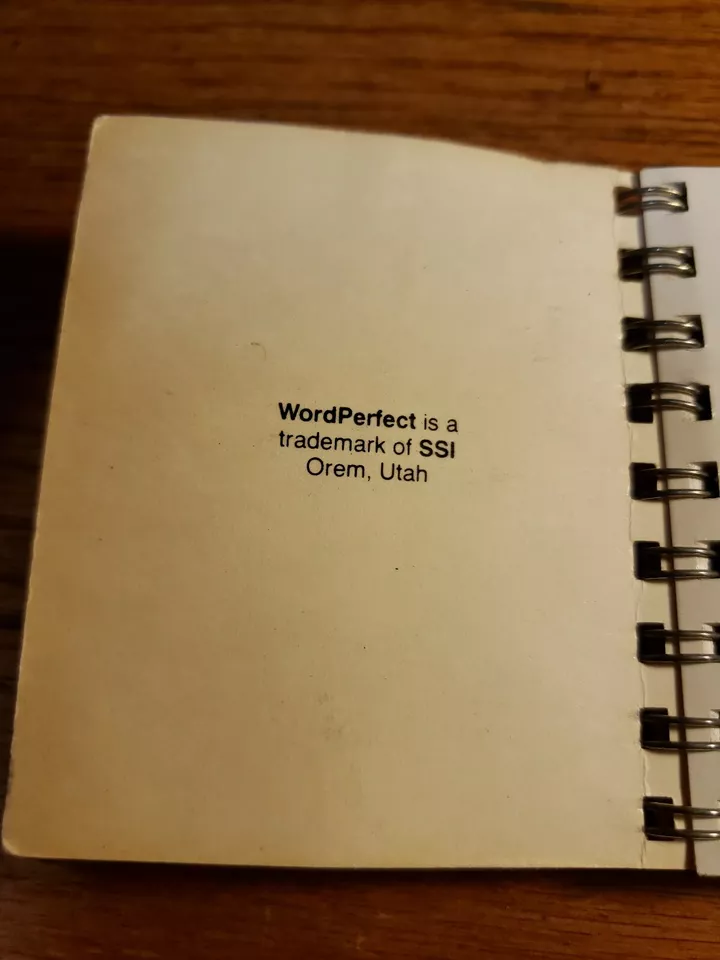 MINI-MANUAL For WORDPERFECT 4.0/4.1- TDA 1985 - RARE!!! - Image 3 of 4