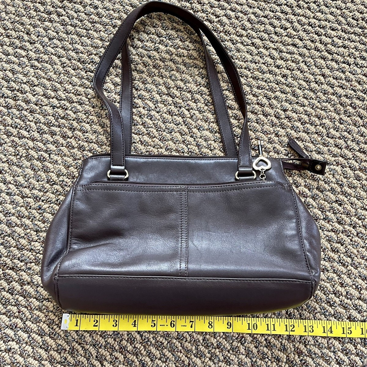 Aurielle Leather Shoulder Bag,Brown | eBay