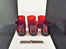 Bicchieri in vetro realizzati artigianalmente, set composto da 6 pezzi