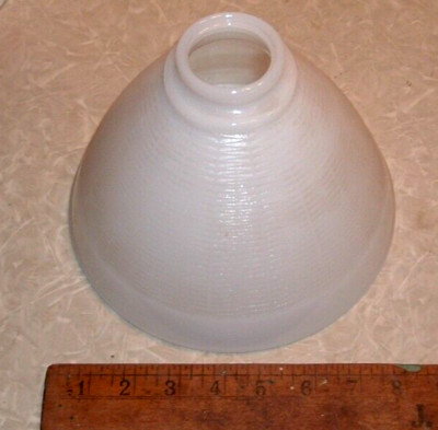 Glass Torchiere Diffuser vtg. milk glass torchiere diffuser waffle pattern 8