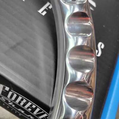 Chevy Ss Steering Wheel 14" Polished Aluminum Half Wrap Steering Wheel - Red, For Chevy C10, Ford Hot Rod, Muscle Cars 1949 Chevy Deluxe Steering Wheel - Foto 10