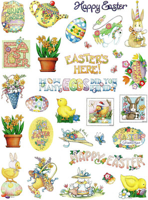 Mary Engelbreit Easter Stickers, How Many Eggs Did You Find (29 Stickers)