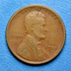 1917 S Lincoln Wheat Cent ~ F FINE ~ Bronze Penny 1c Coin