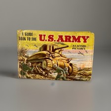 WWII U.S. Army Guide Book Pocket Booklet, 53 Action Pictures, War Bonds