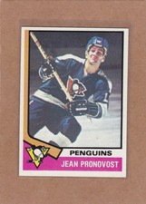 1974-75 TOPPS HOCKEY JEAN PRONOVOST #110 PENGUINS EXMT *A45430