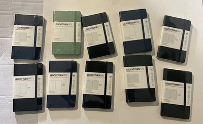 New Sealed LEUCHTTURM1917 - Notebook Soft/Hardcover Pocket A6 Set 0f 10 #1