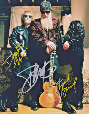 ZZ Top Autographed