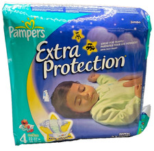 1 pack of 27 Pampers ELMO EXTRA PROTECTION Diapers, Size 4 Unopened