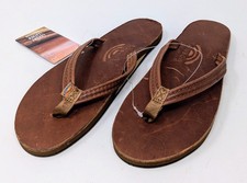 Rainbow Sandals Tahitian Tan Womens XL 8.5-9.5 Leather 301ALLN - NEW NWT