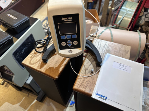 Ametek / Brookfield DV-1 DV1MRVTJ0 Viscometer w/Stand, RTD Probe, Instructions