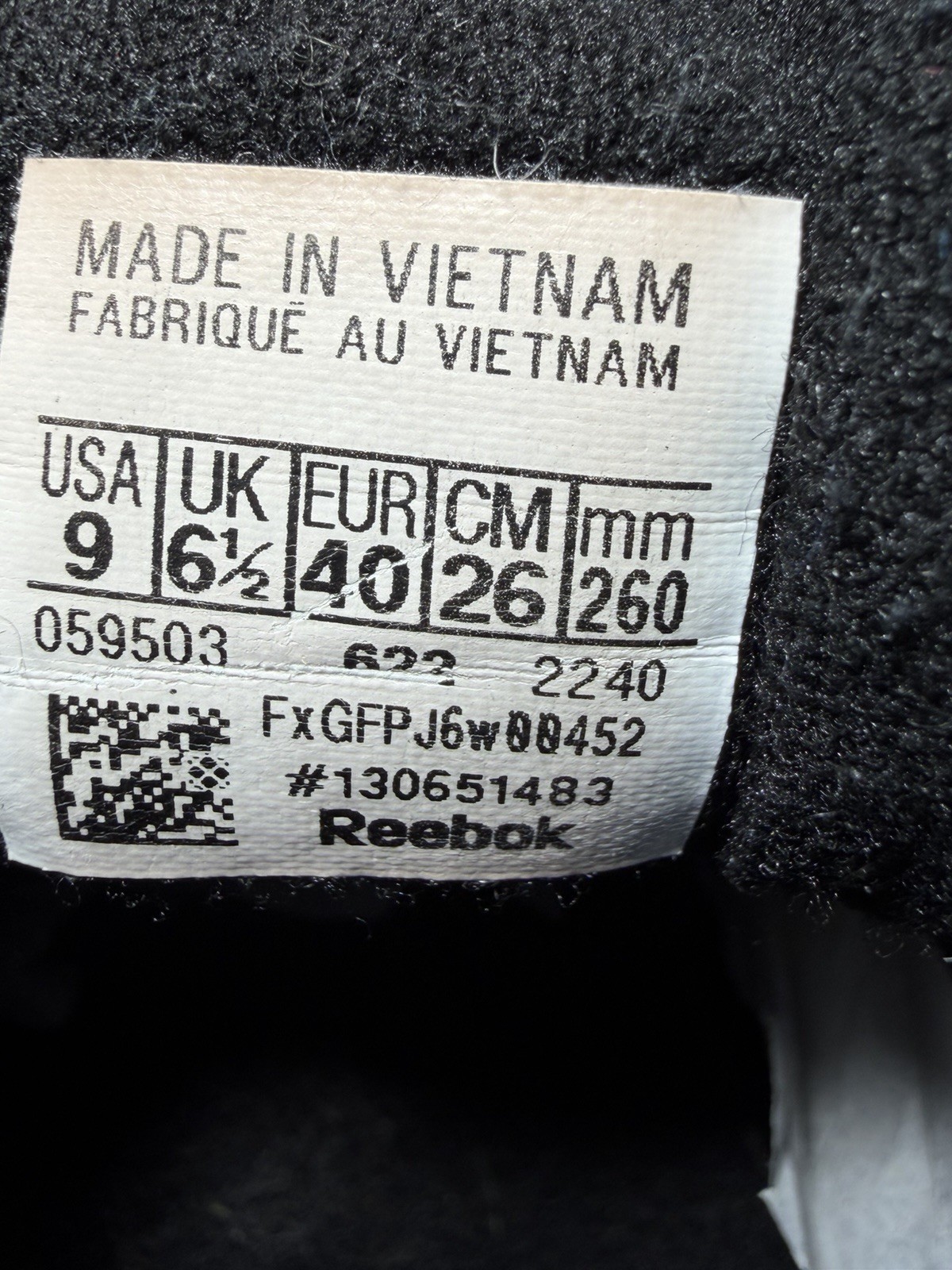 Reebok Freestyle F/S high-top classic women's U.S. size 9 black sneakers #2240 thumbnail 11