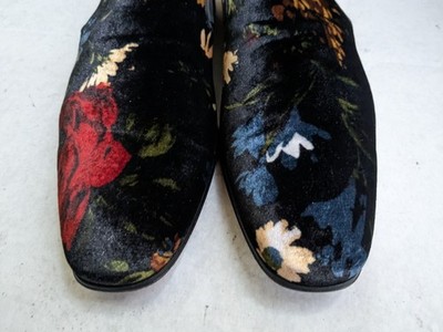 Christian Louboutin Loafers Floral Men 13 46 Black Red Blue Flowers Christian Louboutin Men main image 4