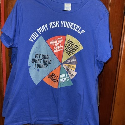 Talking Heads  Once In A Lifetime  Lyrics Ladies Cut Tee Shirts Fits Like Junior