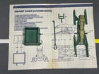 1984 GI Joe Swamp Skier Chameleon Vehicle Near Complete Hasbro ARAH Blueprints