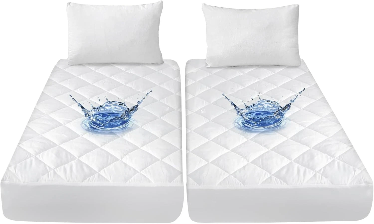 Split King Mattress Pad for Adjustable Bed Ultra Soft Mattress Topper Protector