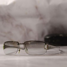 GUCCI Gafas de sol Horsebit Gris Claro Para Hombre Auténticas