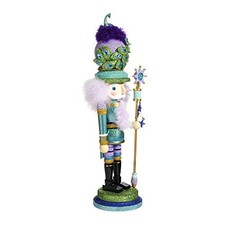 Kurt Adler 17.5-inch Hollywood Peacock Hat Nutcracker