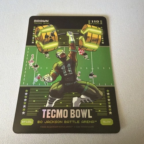 Bo Jackson Battle Arena Brawn BF101 Tecmo Bowl Glow Parallel A.J. Brown 110 Pwr