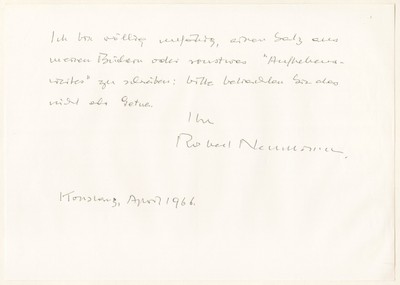 Robert Neumann (1897-1975) Schriftsteller Autograph München Brief
