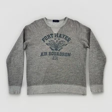 Polo Ralph Lauren US RL Military Air Squadron Crewneck Sweatshirt Mens Medium