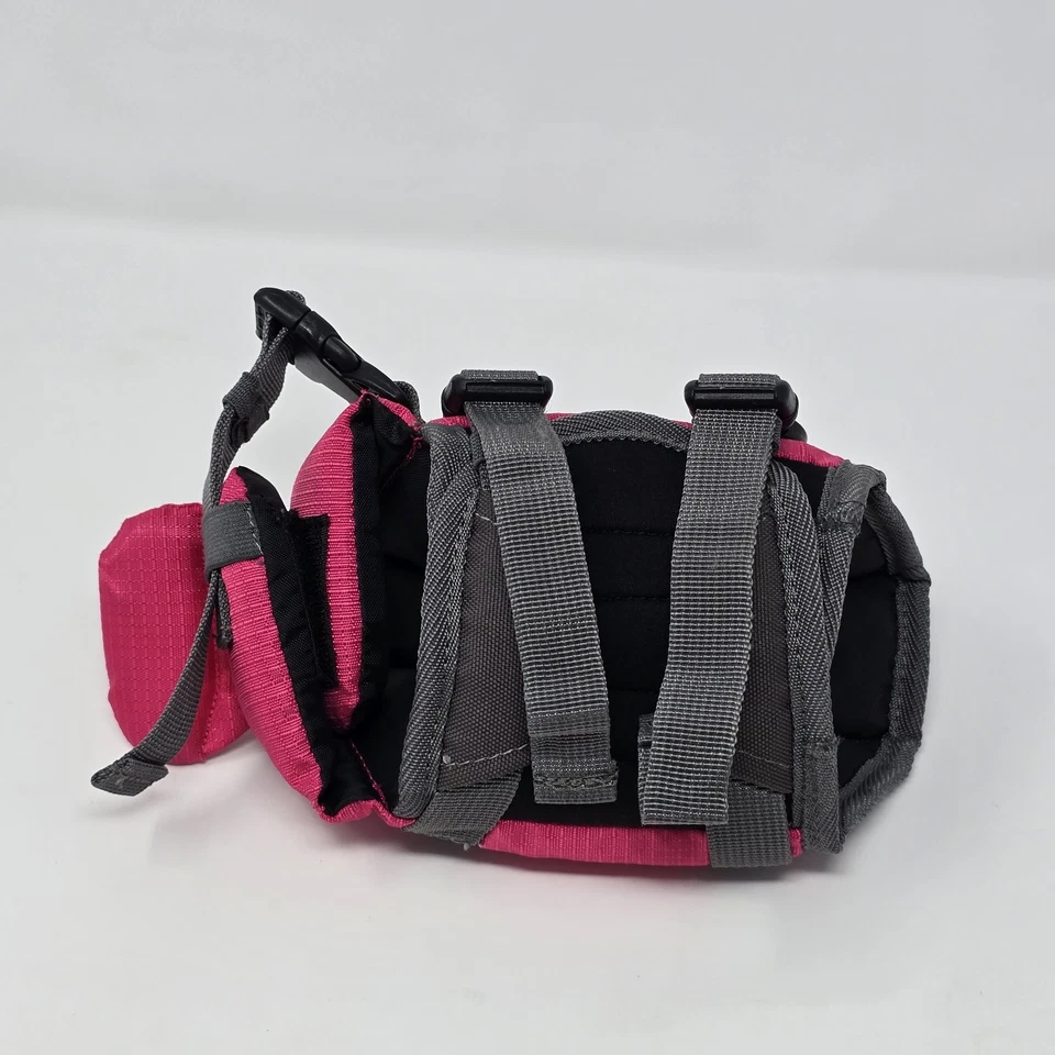 Chaleco salvavidas ajustable para mascotas chaleco reflectante preservador cachorro seguridad rosa pequeño-tv Foto 4 de 4