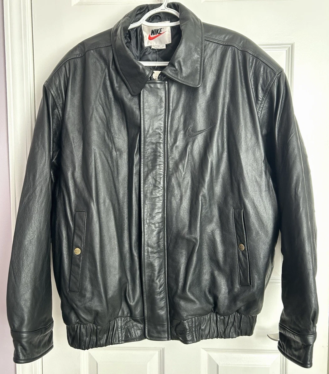 Nike Leather Outer Shell Black Coats, Jackets & Vests for Men | eBay
