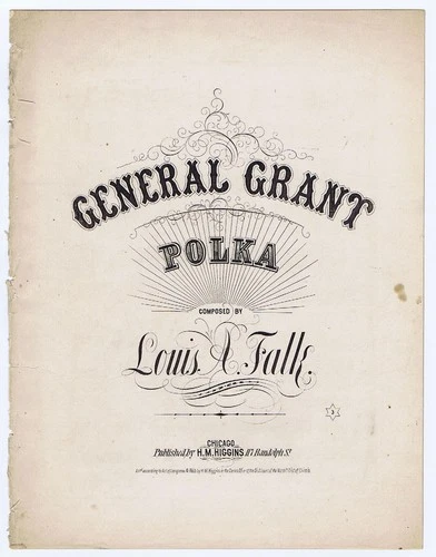 Civil War - General Grant Polka - 1865 - Chicago Imprint - 1 copy.... at LOC