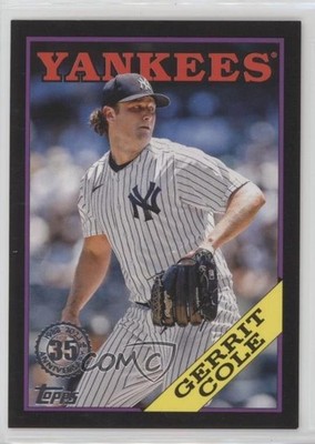 2023 Topps Series 1 1988 Topps Baseball Black 249/299 Gerrit Cole #T88-79 1j7t