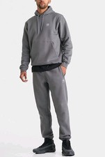 New RARE Men's Adidas Originals Trefoil Fleece Sweatsuit  Grey  Size XL