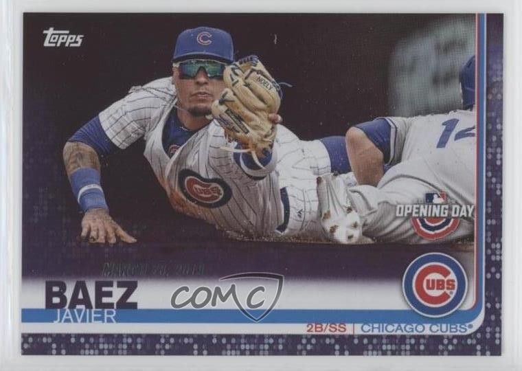 2019 Topps Opening Day Meijer Purple Foil Javier Baez #95 2xw