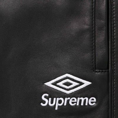 Supreme Umbro Leather Track Pant Black | eBay