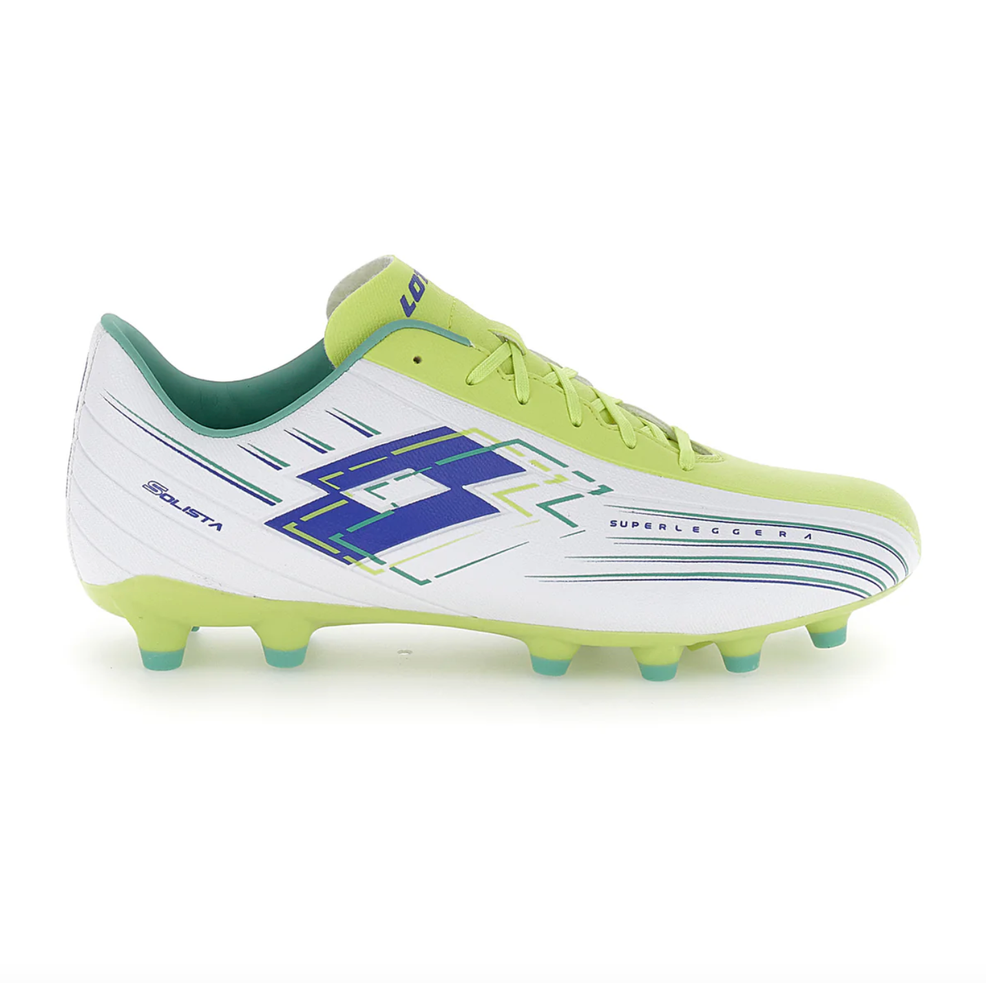 Lotto Italy Solista 700 FG Tacchetti Calcio Bianco US Taglia 2 Nuovi con etichette 220562 BPBv