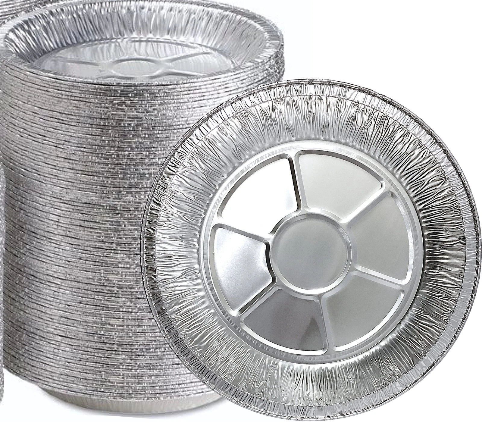 25Pack 9 Inch Round Aluminum Foil Muffin Cups Tin Foil Cupcake Pans for Baking