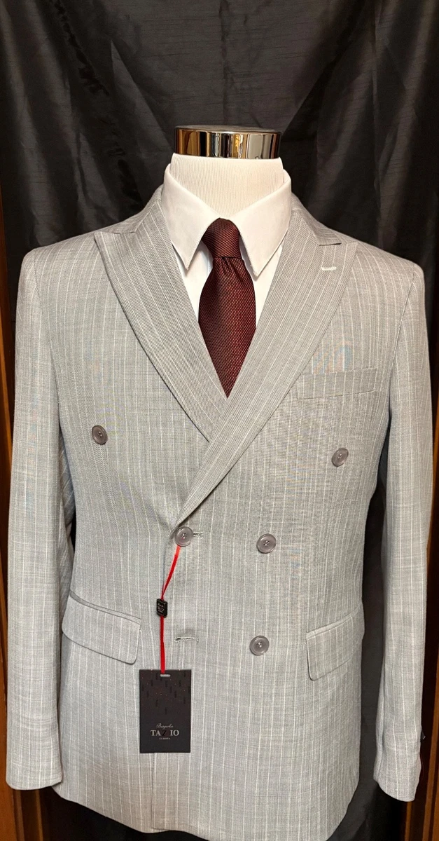 Double-Breasted Striped Suits for Men for sale | eBay