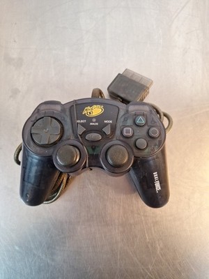 Mad Catz Dual Force 2 Pro PlayStation PS2 Controller Wired Clear Black TESTED