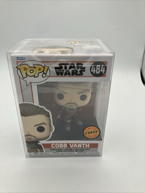 🔥 Funko Pop Star Wars Cobb Vanth Chase #484 w/Pop Protector 🔥