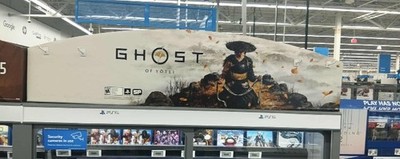 Ghost Of Yotei Shelf Topper Walmart Store Display PS5