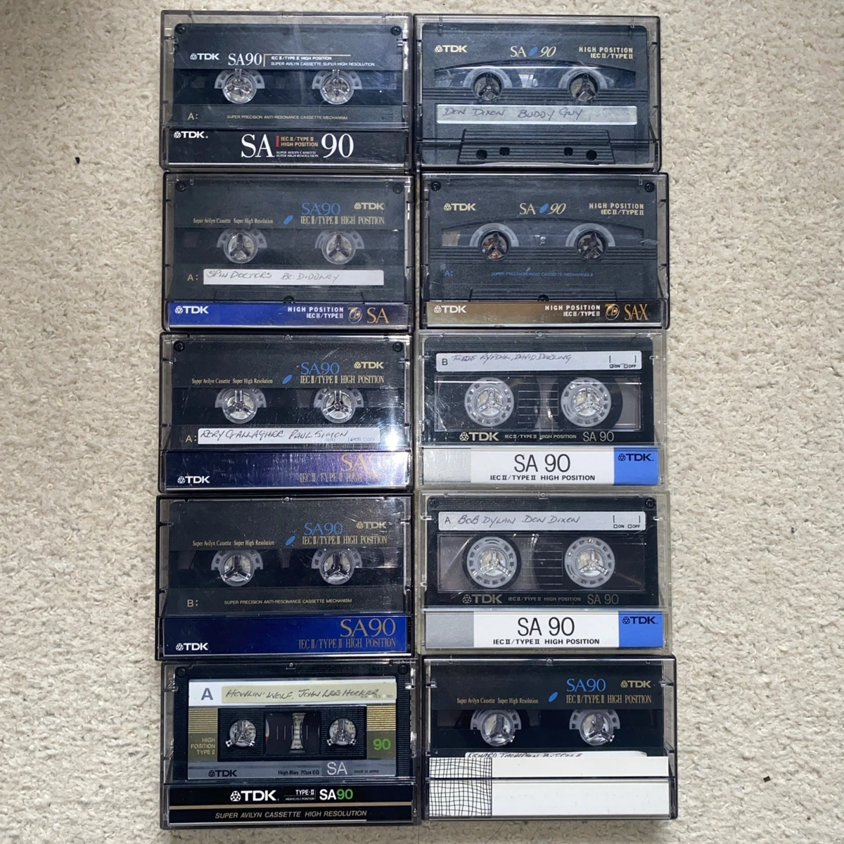 Lot De 4 Cassettes Audio TDK SF 90 Min - NEUVES Sous Blister - Fabriquées Au Japon