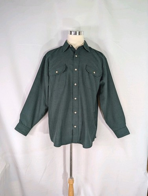 #ad Cabela’s Outdoor Gear Men’s Size Large Reg Green Long Sleeve Button Front Shirt $11.99