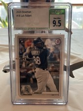 Luis Robert RC 2020 Bowman #18 CSG Gem Mint Chicago White Sox Graded