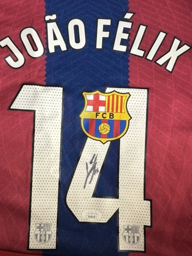 Joao Felix Barcelona Autographed Soccer Jersey Portugal JSA COA
