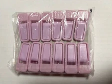 Lot of 24 - Joy Mangano Huggable Hanger Clip (Chip Clip too?)  Lavender Light