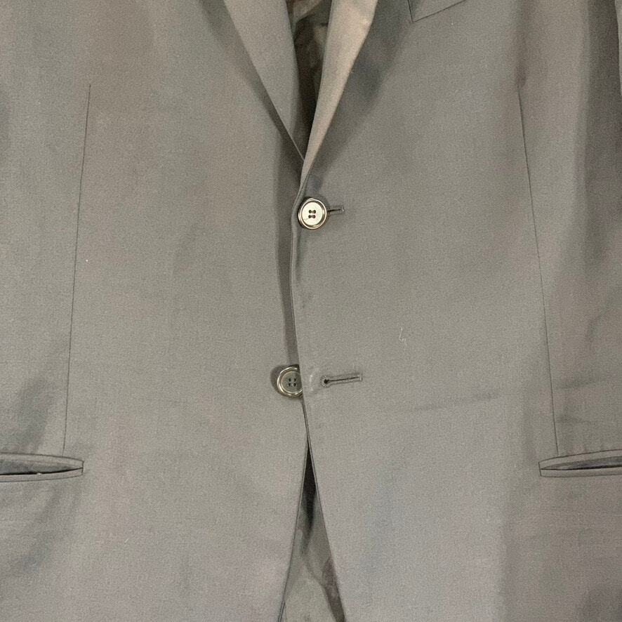 GIORGIO ARMANI Men's Black Solid Basic Two-Button… - image 5