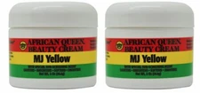 African Queen Beauty Cream MJ Yellow 2 Oz / 56.6 g "Pack of 2"