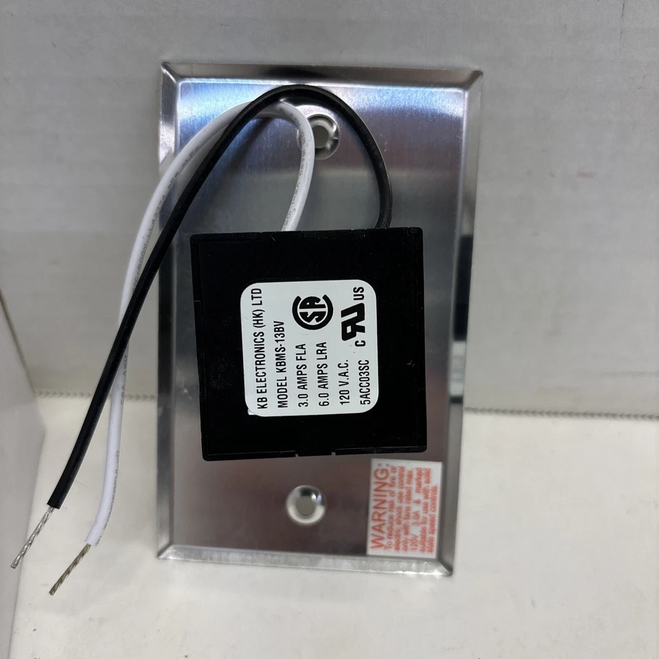 CONTROL DE VELOCIDAD DEL MOTOR DE ESTADO SÓLIDO KBWC-13K 3 AMPERIOS-120 V.A.C. Foto 3 de 4