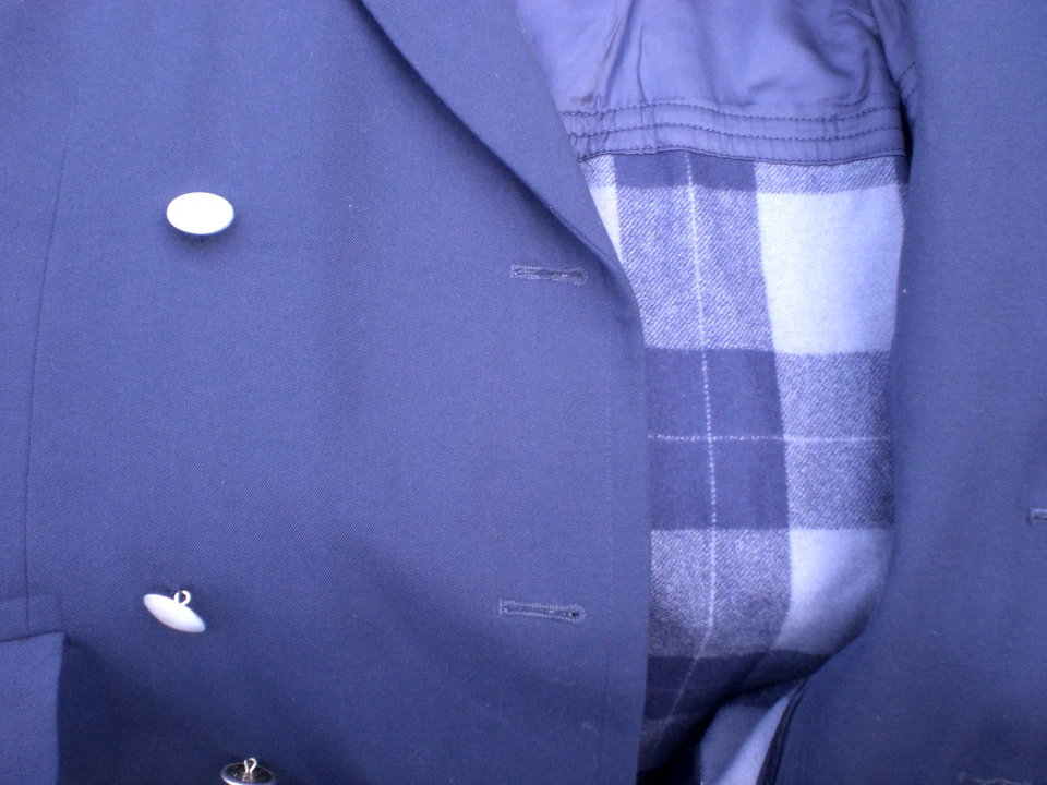 Bundeswehr blauer Mantel  Gr. 174/108  Uniformmantel Dienstmantel Luftwaffe - Bild 2 von 4