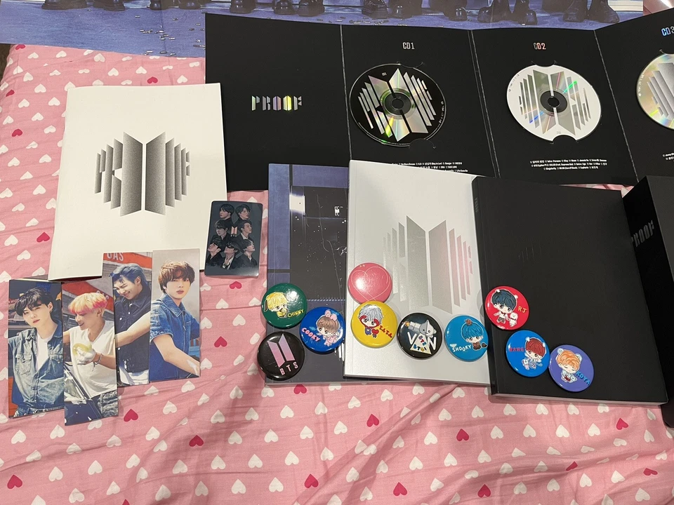 Álbum bts proof edición estándar PERO inclusiones adicionales 4 marcadores, pegatina, prendedores Foto 2 de 4
