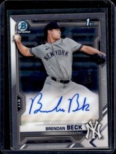 2021 Bowman Draft Baseball 1st Bowman Auto Brendan Beck